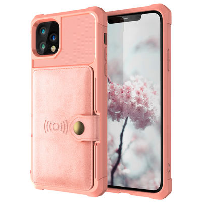 OEM Phone Leather Wallet Case Shockproof Pemegang Kartu Magsafing Untuk Iphone 14