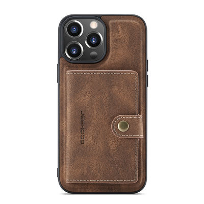 Casing Kulit Mewah iPhone Mulus Tahan Guncangan ODM Casing Ponsel Tahan Air