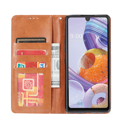 Shockproof LG Cell Phone Case Tpu Leather Indah OEM Disesuaikan