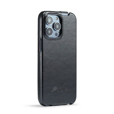 Casing Ponsel Kulit Asli Mewah yang Indah OEM Iphone 14 Magnetic Case