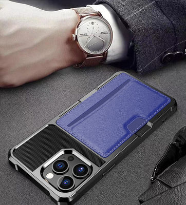 Pemegang Kartu Magnetik Yang Indah Untuk Iphone 12 13 Kulit Tahan Debu