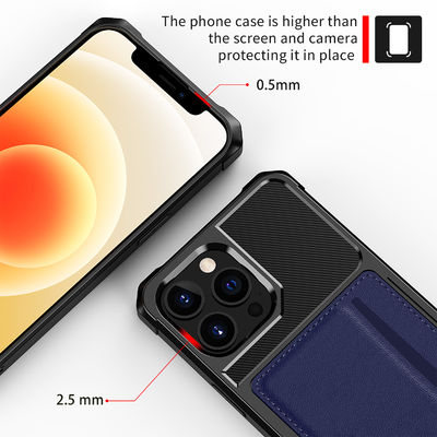 Pemegang Kartu Magnetik Yang Indah Untuk Iphone 12 13 Kulit Tahan Debu