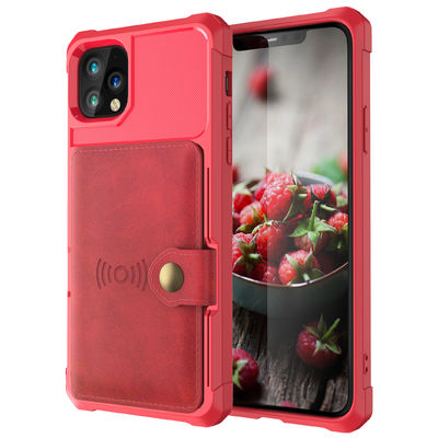OEM Phone Leather Wallet Case Shockproof Pemegang Kartu Magsafing Untuk Iphone 14