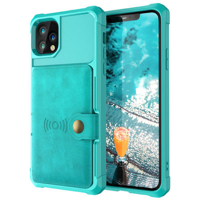 OEM Phone Leather Wallet Case Shockproof Pemegang Kartu Magsafing Untuk Iphone 14
