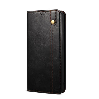 Indah Iphone Kulit Asli Case Tahan Kotor Mewah Dompet Ponsel Case
