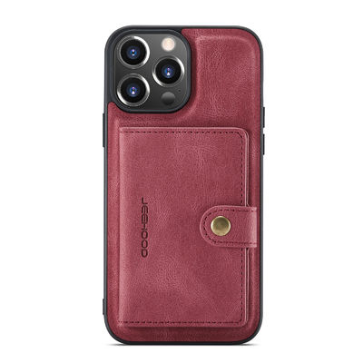 Casing Kulit Mewah iPhone Mulus Tahan Guncangan ODM Casing Ponsel Tahan Air