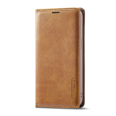 Dompet Ponsel Case Iphone Leather Case Merah Phone Case Gaya Modern