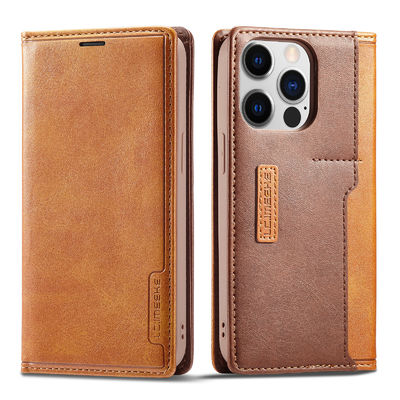 Dompet Ponsel Case Iphone Leather Case Merah Phone Case Gaya Modern