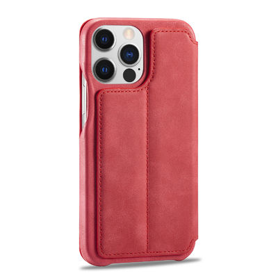 Pu Leather Iphone Wallet Case OEM / ODM Waterproof Phone Case