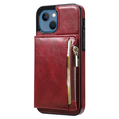 Casing Ponsel Saku Kartu Magnetik Kulit yang Dapat Dilepas untuk Galaxy S22 S23 Ultra