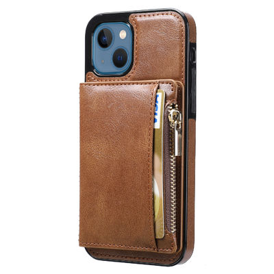 Casing Ponsel Saku Kartu Magnetik Kulit yang Dapat Dilepas untuk Galaxy S22 S23 Ultra