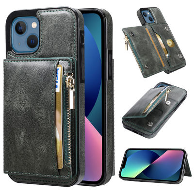 Casing Ponsel Saku Kartu Magnetik Kulit yang Dapat Dilepas untuk Galaxy S22 S23 Ultra