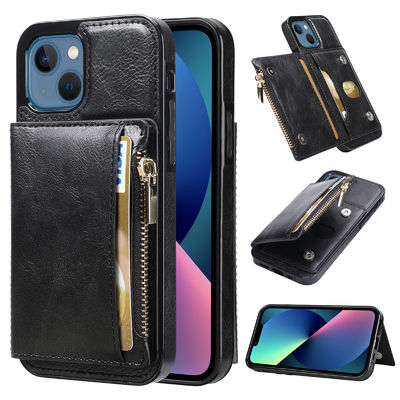 Casing Ponsel Saku Kartu Magnetik Kulit yang Dapat Dilepas untuk Galaxy S22 S23 Ultra