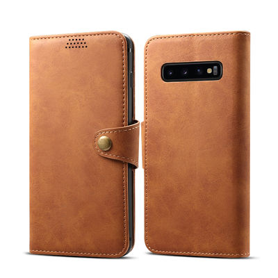 Casing Pelindung Kulit Samsung yang Mulus Anti Gores Mewah Asli