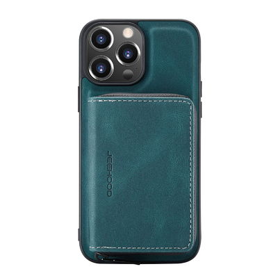 Seamless Iphone 12 / Iphone 13 Leather Phone Case Multifungsi Iphone 14 Case
