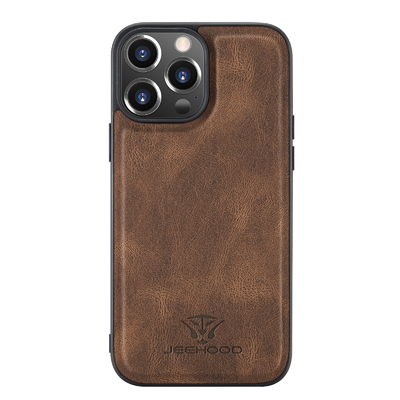Seamless Iphone 12 / Iphone 13 Leather Phone Case Multifungsi Iphone 14 Case