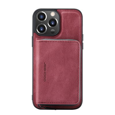 Seamless Iphone 12 / Iphone 13 Leather Phone Case Multifungsi Iphone 14 Case