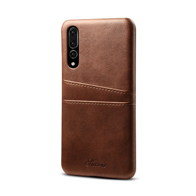 Tempat Dompet Kartu Kulit Tahan Gores OEM / ODM Casing Ponsel Samsung