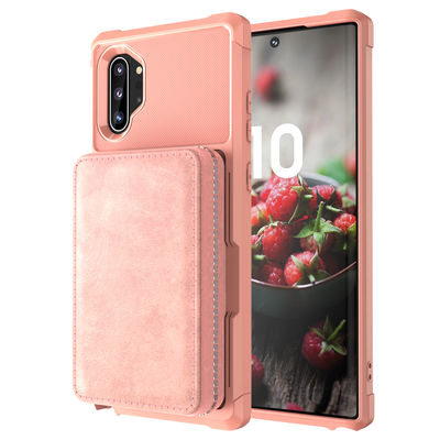 Casing Ponsel Kartu Kulit Indah Tahan Guncangan Dompet Ponsel Mewah