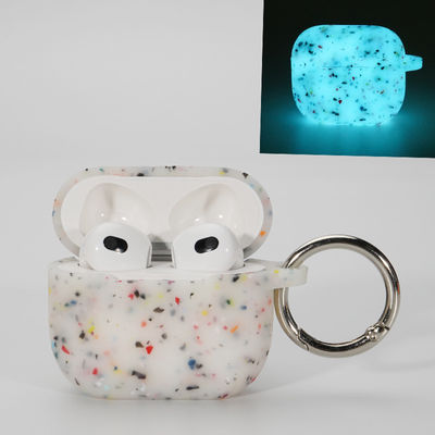 Pelindung Headphone Tidak Berbahaya Penutup Pelindung Silikon Bercahaya Airpods Pro