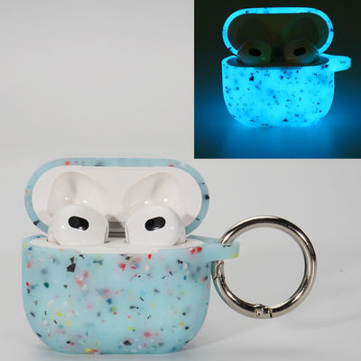 Pelindung Headphone Tidak Berbahaya Penutup Pelindung Silikon Bercahaya Airpods Pro