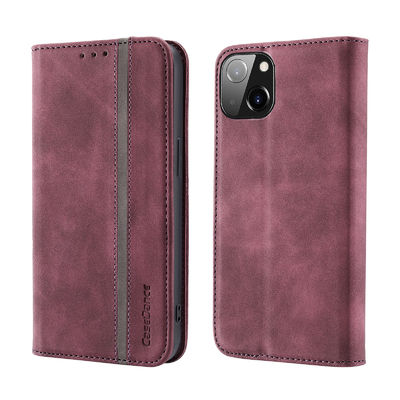 Casing Ponsel Kulit Premium ODM Untuk Iphone 13 14 12 Tahan Kotor yang Dapat Dilepas