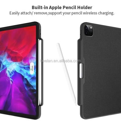 12.9 inci Shockproof Ipad Pelindung Kasus PU Kulit Multi Sudut