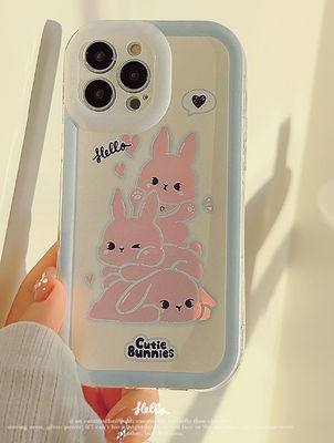 Slim Shockproof Phone Case Pink Rabbit Iphone 15 Apple Phone Case